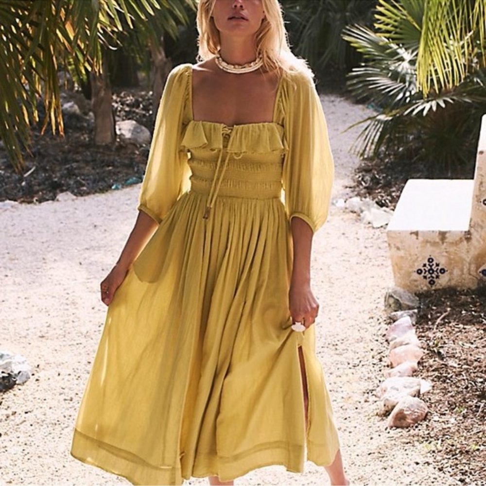 RARE COLOR Free People Oasis Dress